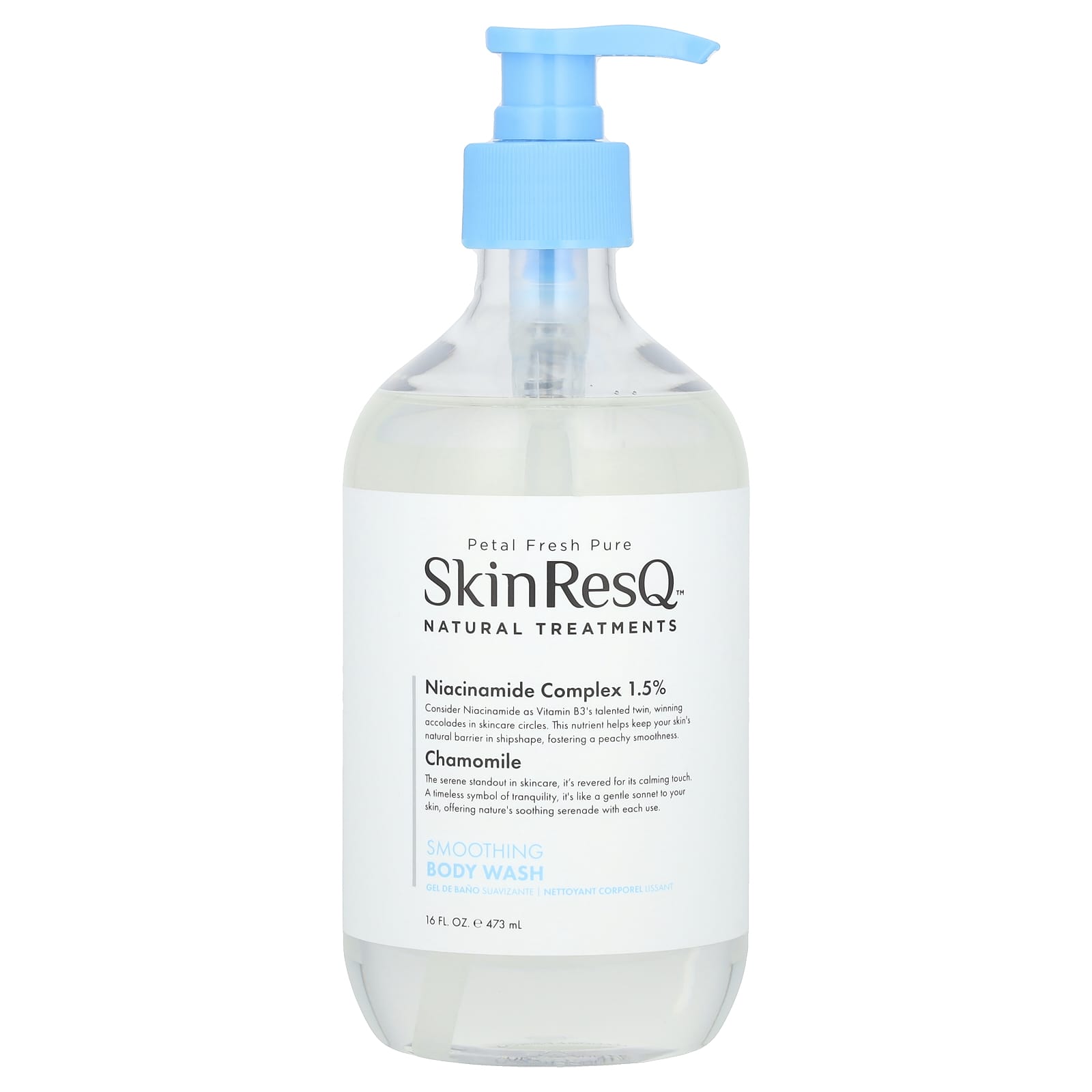 Petal Fresh, Skin ResQ Natural Treatments, Smoothing Body Wash, 16 fl oz (473 ml) - Image 1