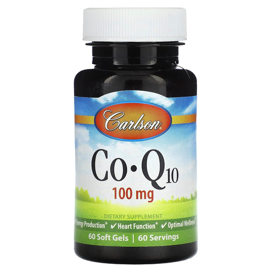 Carlson CoQ10 100mg Supplement for Energy and Heart Health - Image 1