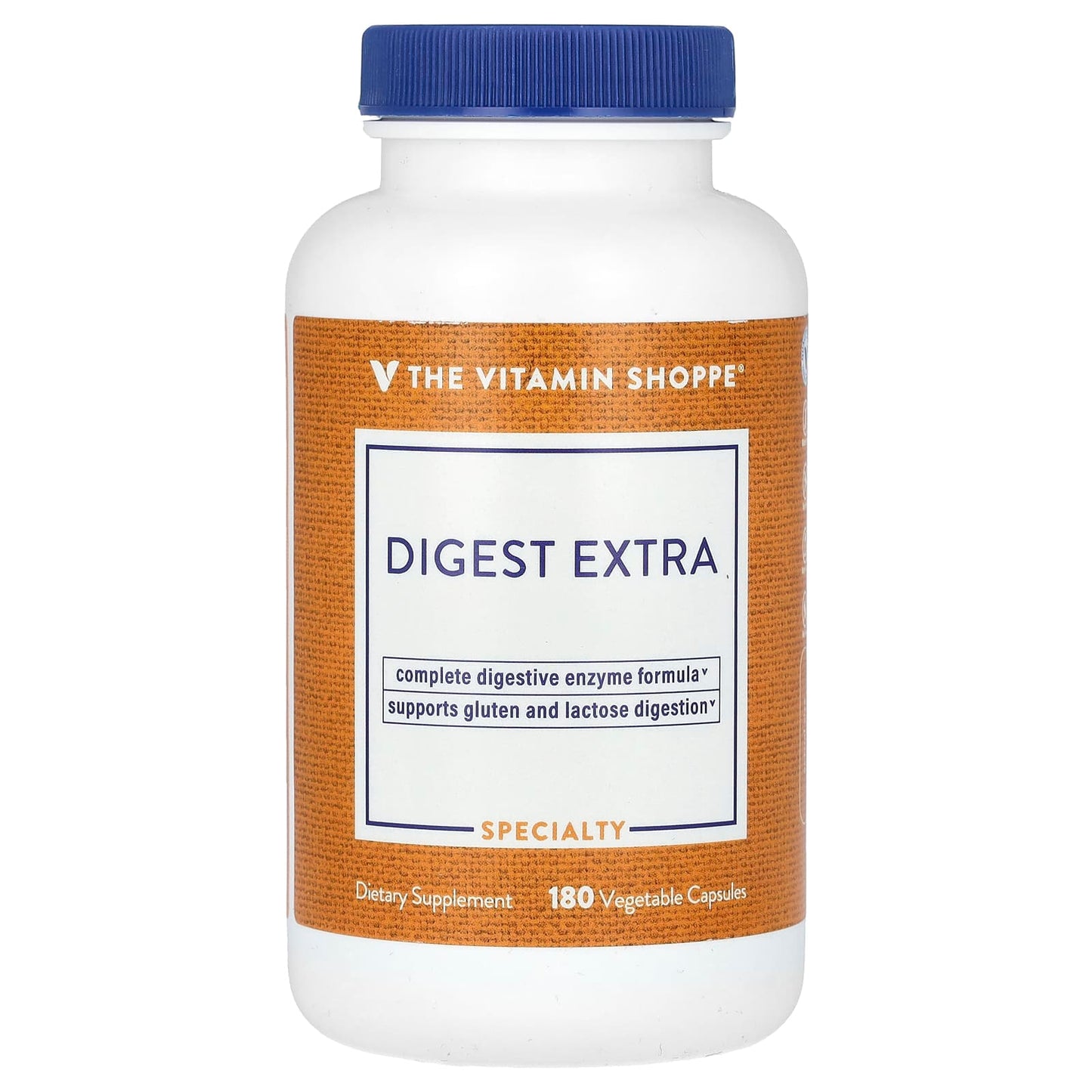 The Vitamin Shoppe, Digest Extra, 180 Vegetable Capsules - Image 1