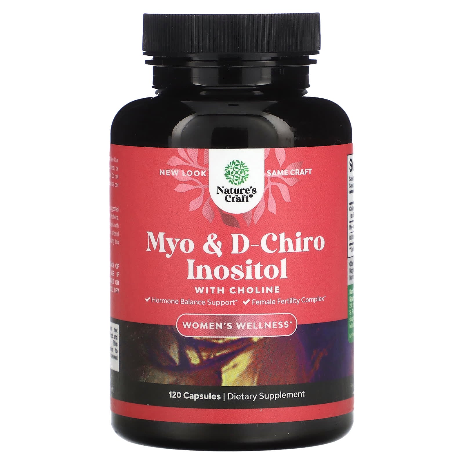 Nature's Craft, Myo & D-Chiro Inositol with Choline, 120 Capsules - Image 1
