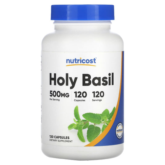 Nutricost, Holy Basil, 500 mg, 120 Capsules - Image 1