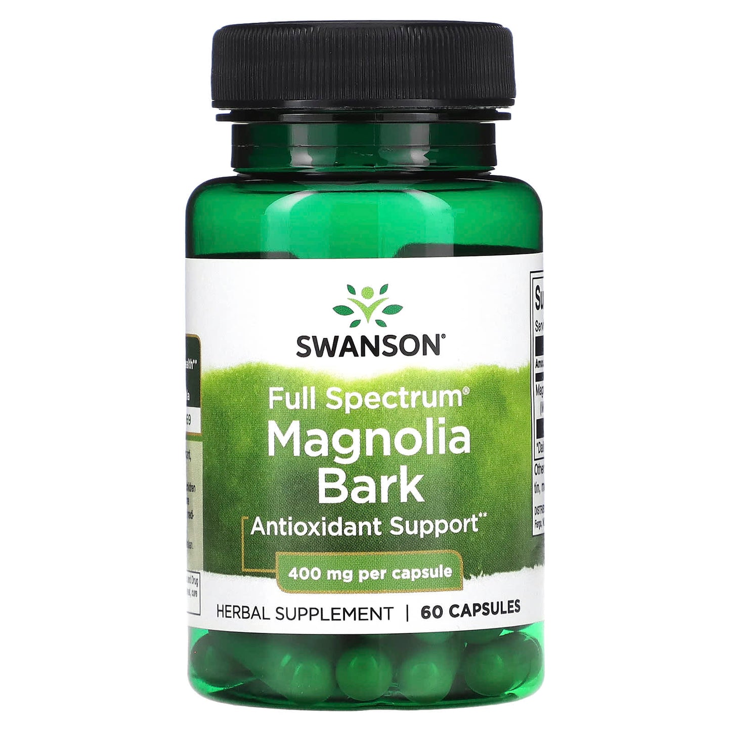 Swanson, Full Spectrum Magnolia Bark, 400 mg, 60 Capsules - Image 1