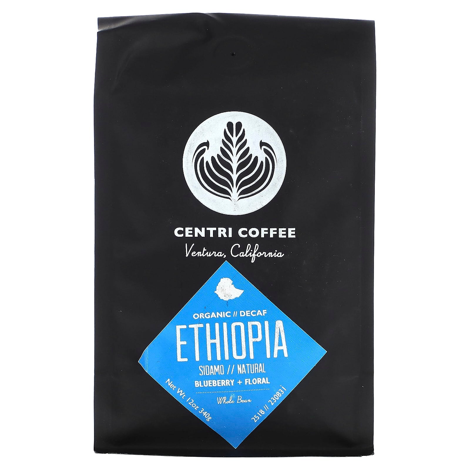 Decaf Blueberry & Floral Whole Bean Coffee | Organic & Swiss Water - Image 1