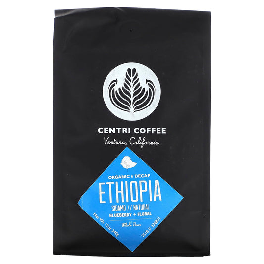 Decaf Blueberry & Floral Whole Bean Coffee | Organic & Swiss Water - Image 1