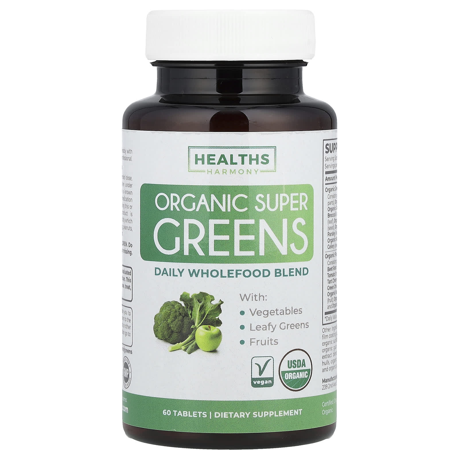 Boost Your Health with Our USDA Organic Super Greens Tablets - Image 1