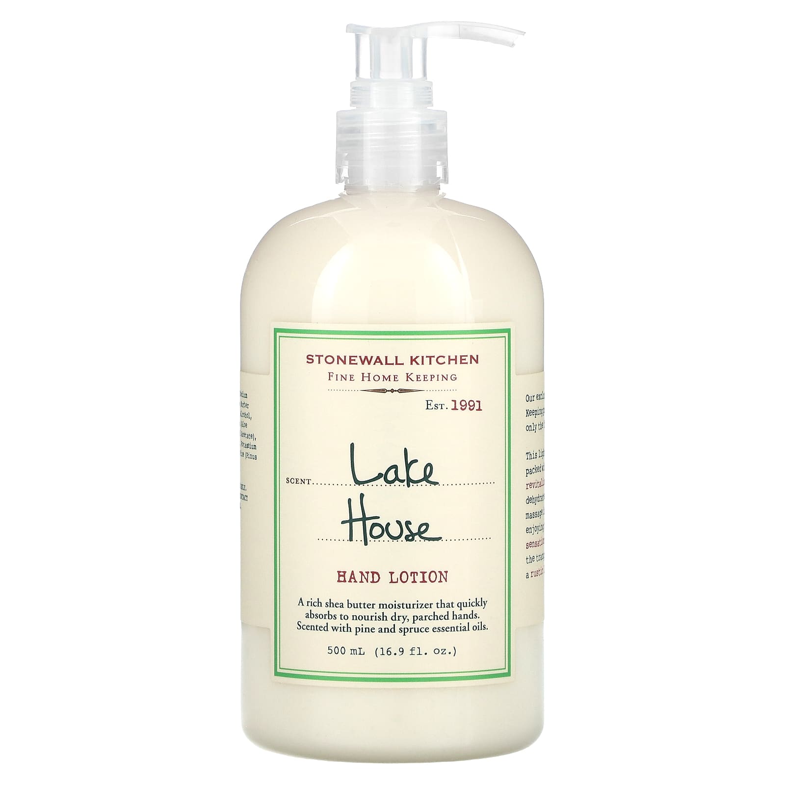 Stonewall Kitchen, Hand Lotion, Lake House, 16.9 fl oz (500 ml) - Image 1