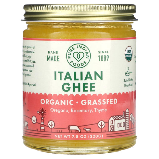 Pure Indian Foods, Organic Italian Ghee, 7.8 oz (220 g) - Image 1