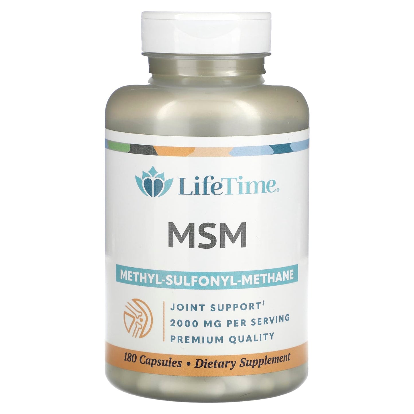 LifeTime Vitamins, MSM, 180 Capsules (1,000 mg per Capsule) - Image 1