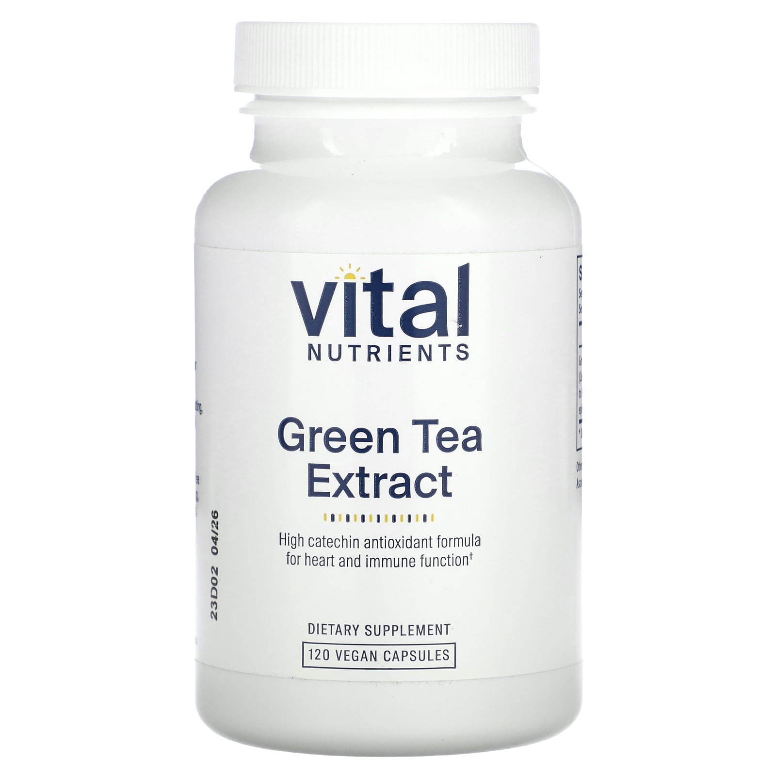 Vital Nutrients, Green Tea Extract, 120 Vegan Capsules (275 mg per Capsule) - Image 1