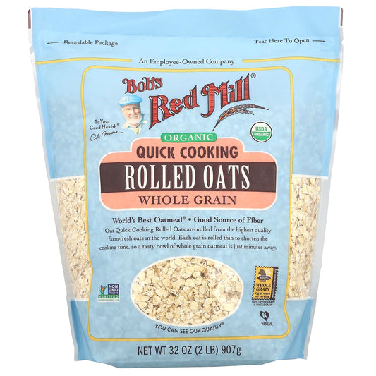 Organic Quick Cooking Rolled Oats | 100% Whole Grain | Bob's Red Mill - Image 1