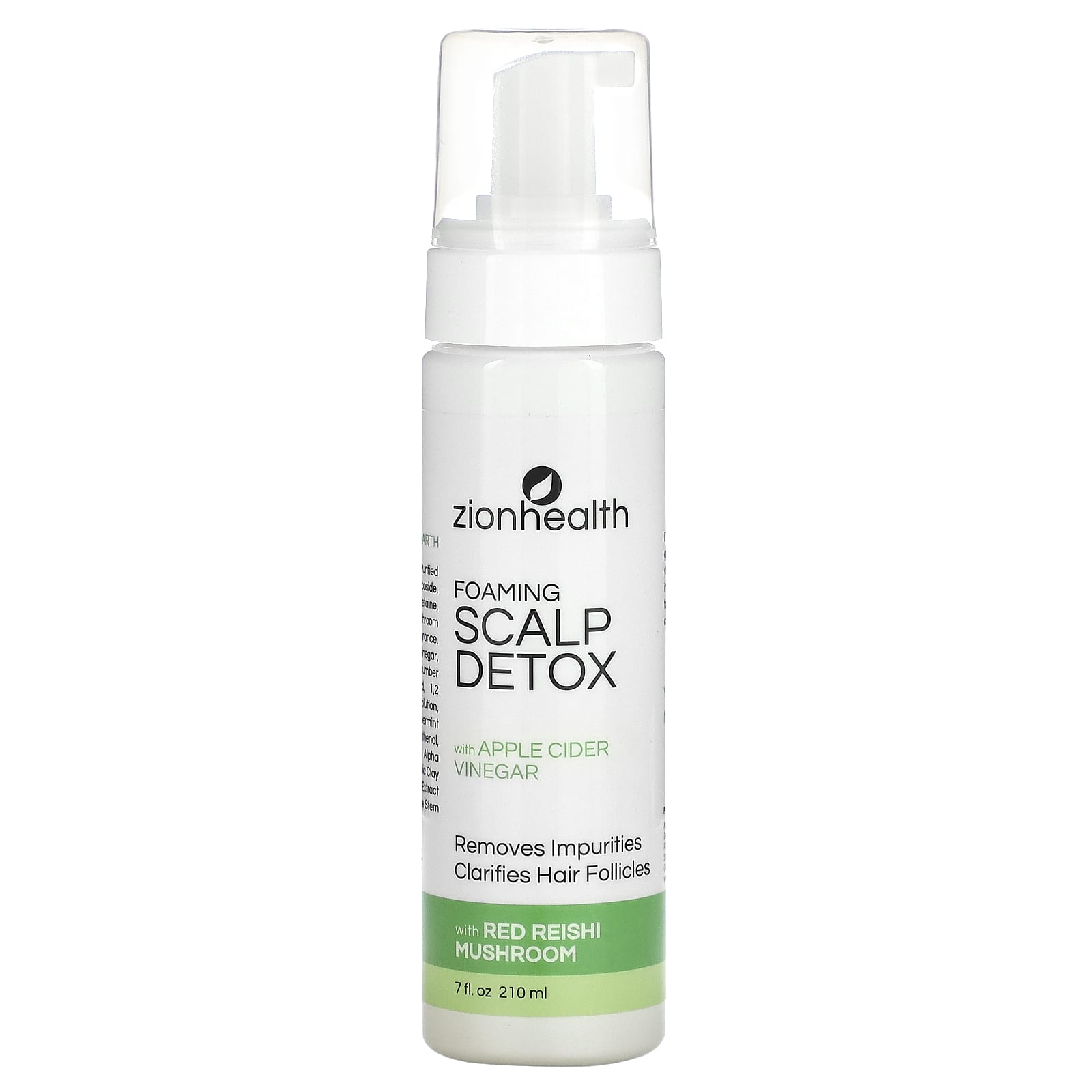 Zion Health, Foaming Scalp Detox With Apple Cider Vinegar, 7 fl oz 210 ml - Image 1