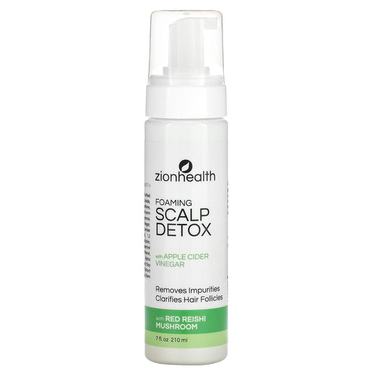 Zion Health, Foaming Scalp Detox With Apple Cider Vinegar, 7 fl oz 210 ml - Image 1