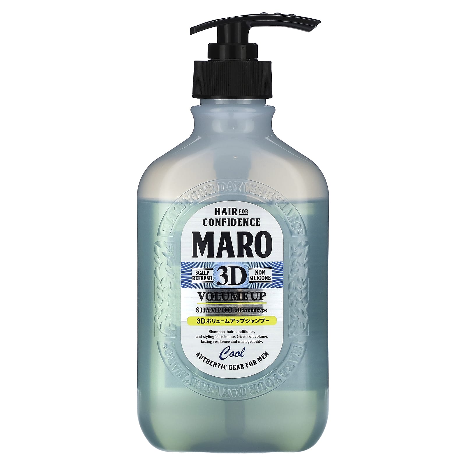 Maro, 3D Volume Up Shampoo, Cool, 13.5 fl oz (400 ml) - Image 1