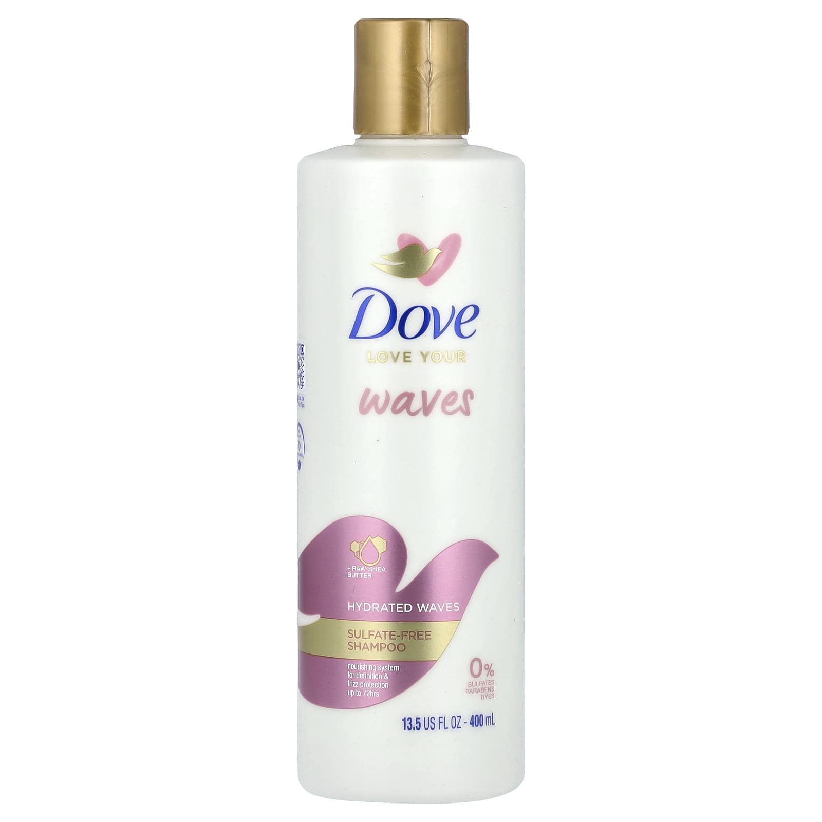 Dove Sulfate-Free Shampoo for Wavy Hair, 13.5 fl oz (400 ml) - Image 1