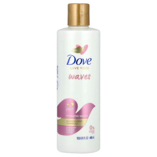 Dove Sulfate-Free Shampoo for Wavy Hair, 13.5 fl oz (400 ml) - Image 1