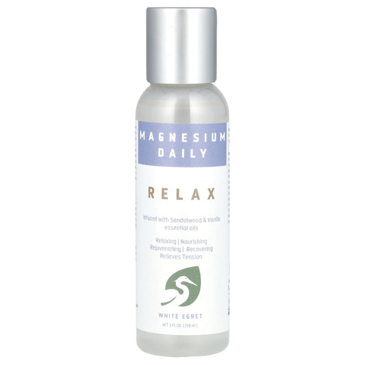 White Egret, Magnesium Daily, Relax, 2 fl oz (59 ml) - Image 1