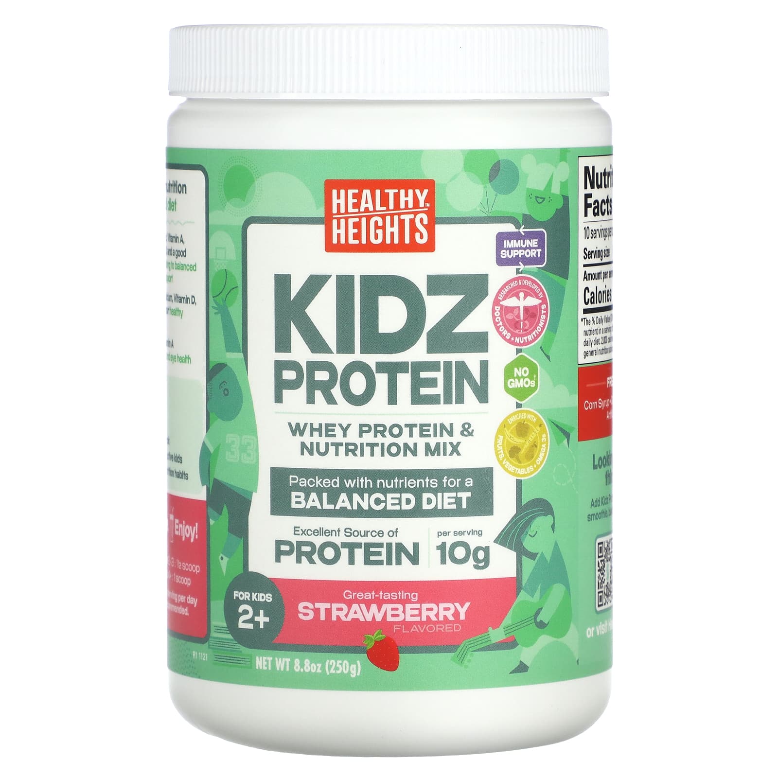 Strawberry Kidz Protein for Kids 2+ | Immune Support & Nutrition - Image 1