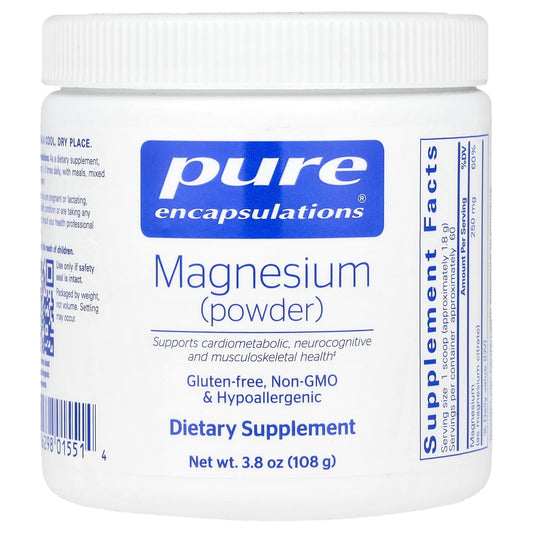 Pure Encapsulations, Magnesium Powder, 3.8 oz (108 g) - Image 1