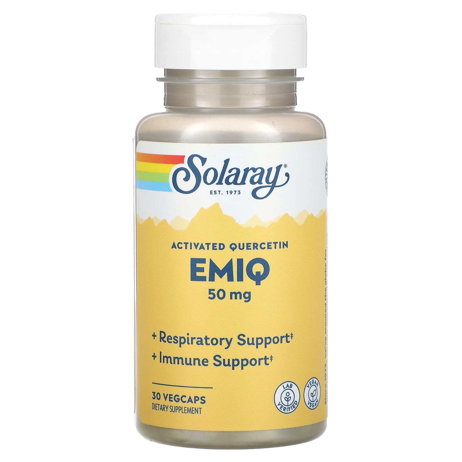 Solaray, Activated Quercetin, Emiq, 50 mg, 30 VegCaps - Image 1