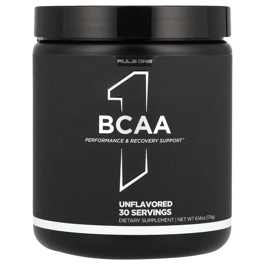 Rule One Proteins, BCAA, Unflavored , 6.14 oz (174 g) - Image 1