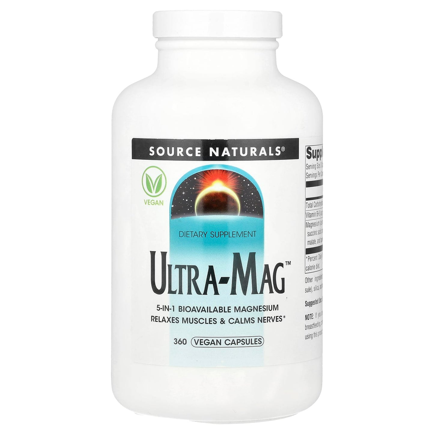 Source Naturals, Ultra-Mag™, 360 Vegan Capsules - Image 1