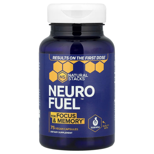 Natural Stacks, Neuro Fuel™, 75 Vegan Capsules - Image 1