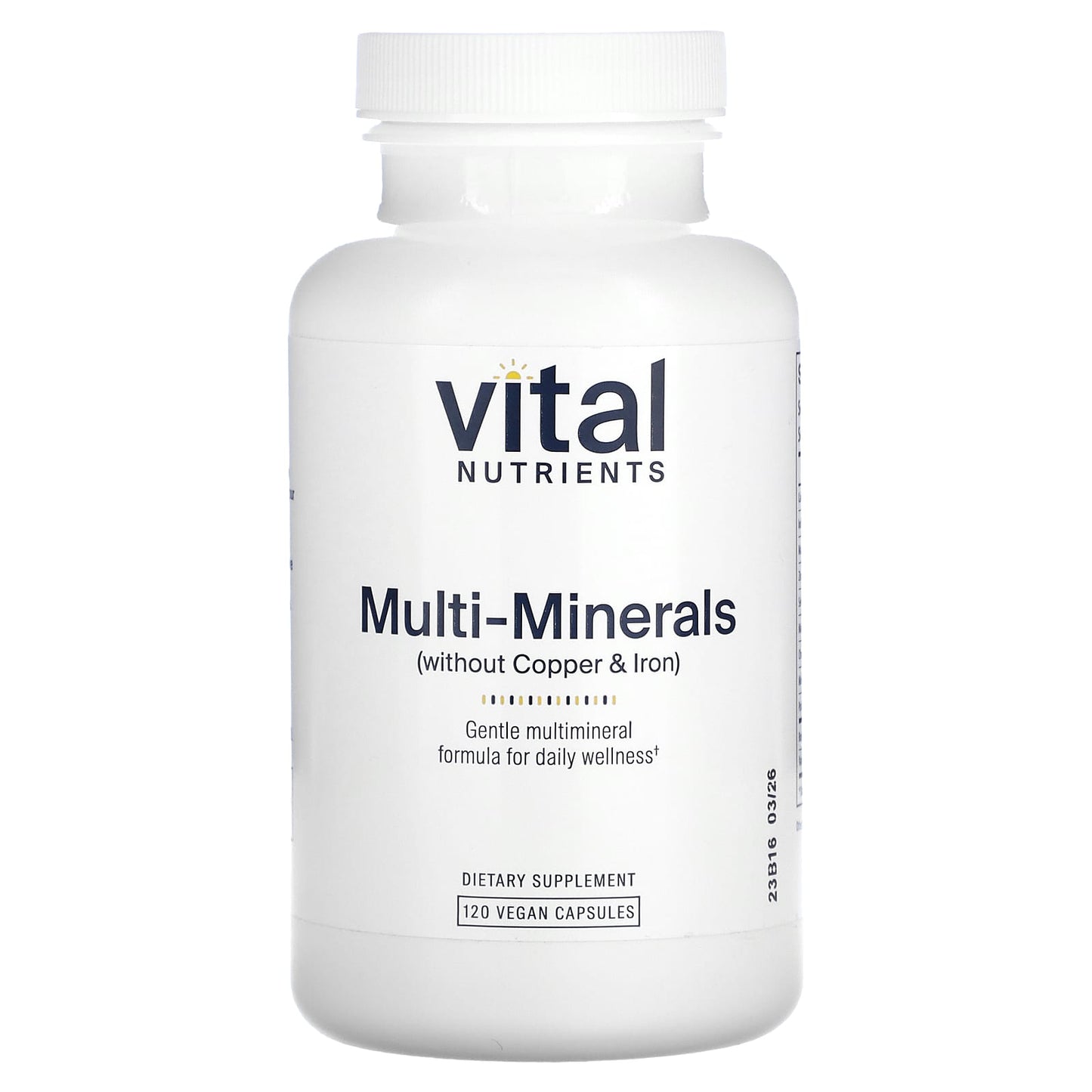 Vital Nutrients, Multi-Minerals (without Copper & Iron), 120 Vegan Capsules - Image 1