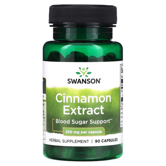 Swanson, Cinnamon Extract, 250 mg , 90 Capsules - Image 1