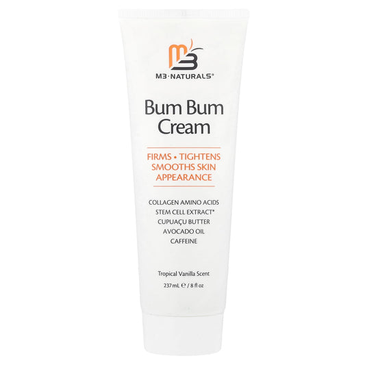 M3 Naturals, Bum Bum Cream, Tropical Vanilla, 8 fl oz (237 ml) - Image 1