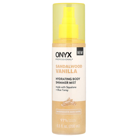 Onyx Professional, Hydrating Body Shimmer Mist, Sandalwood & Warm Vanilla, 6.5 fl oz (200 ml) - Image 1