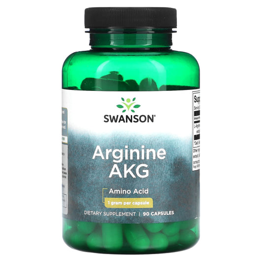 Swanson, Arginine AKG, 1,000 mg, 90 Capsules - Image 1