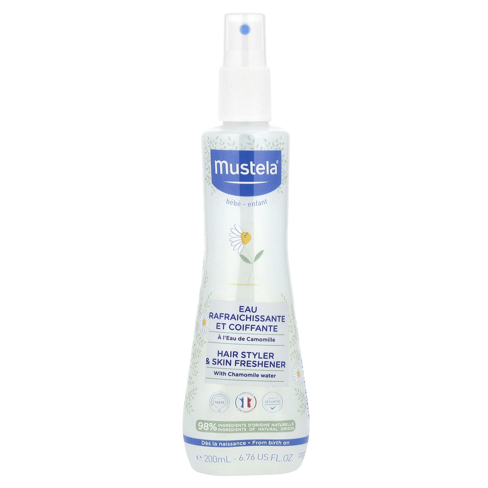 Mustela, Baby, Hair Styler & Skin Freshener With Chamomile Water, 6.76 fl oz (200 ml) - Image 1
