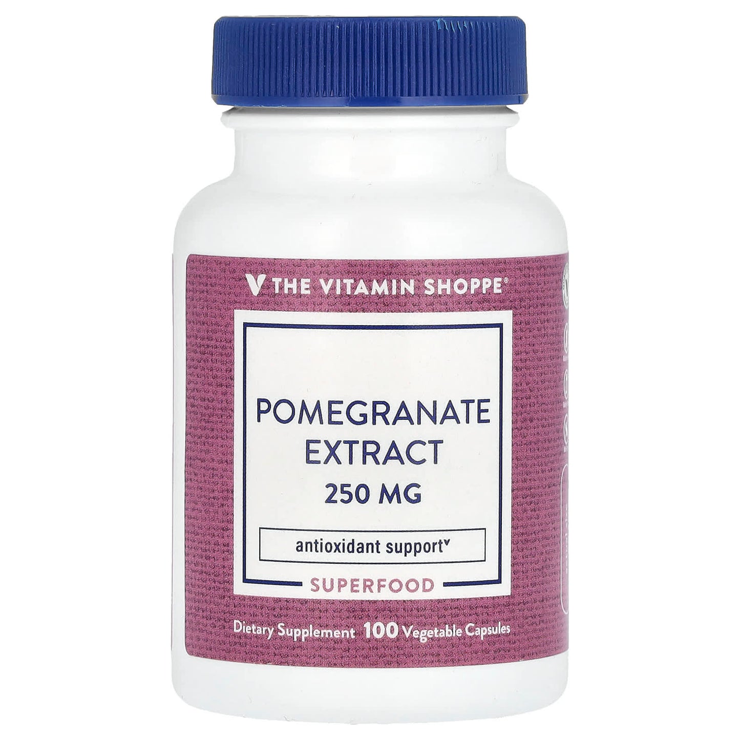 The Vitamin Shoppe, Pomegranate Extract, 250 mg, 100 Vegetable Capsules - Image 1