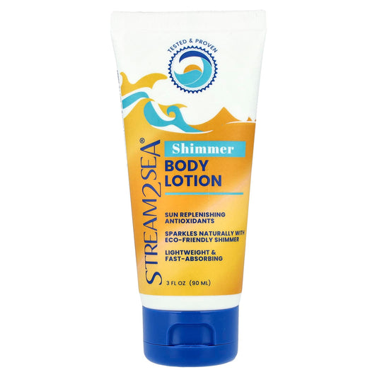 Stream2Sea, Shimmer Body Lotion, 3 fl oz (90 ml) - Image 1