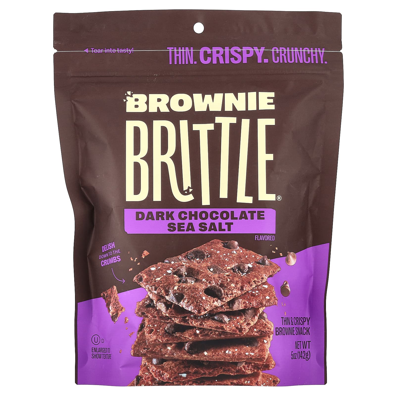 Sheila G's, Brownie Brittle®, Dark Chocolate Sea Salt, 5 oz (142 g) - Image 1