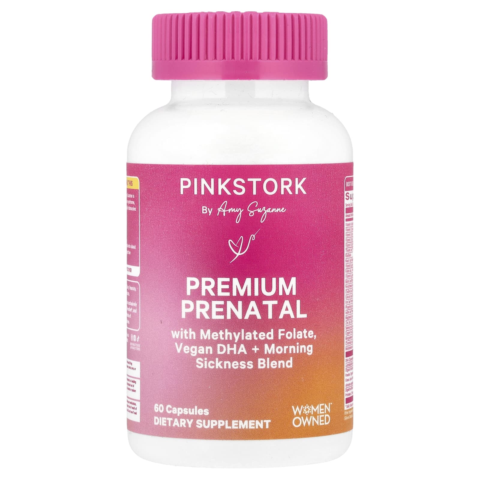 Pink Stork, Premium Prenatal, 60 Capsules - Image 1