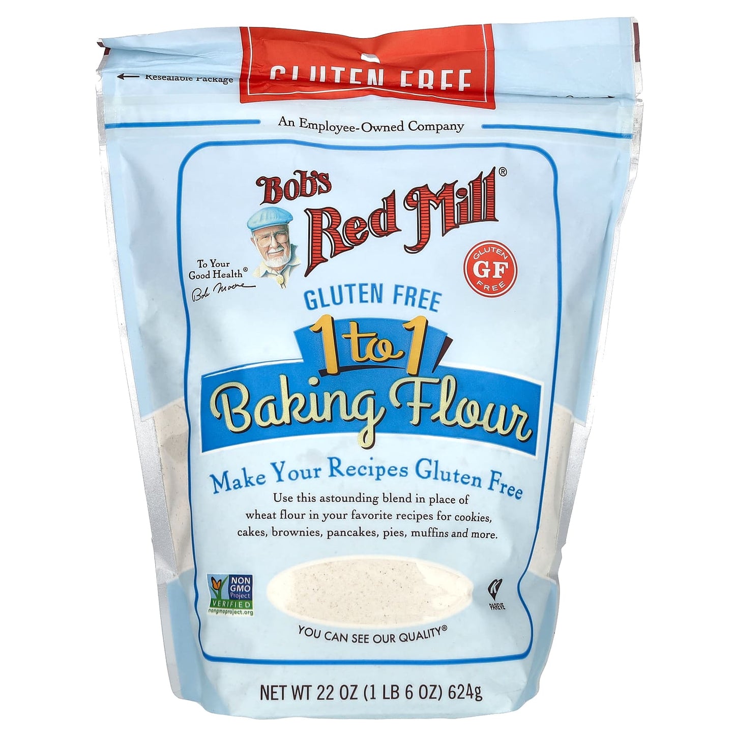Gluten Free 1:1 Baking Flour by Bob's Red Mill, 22 oz - Image 1