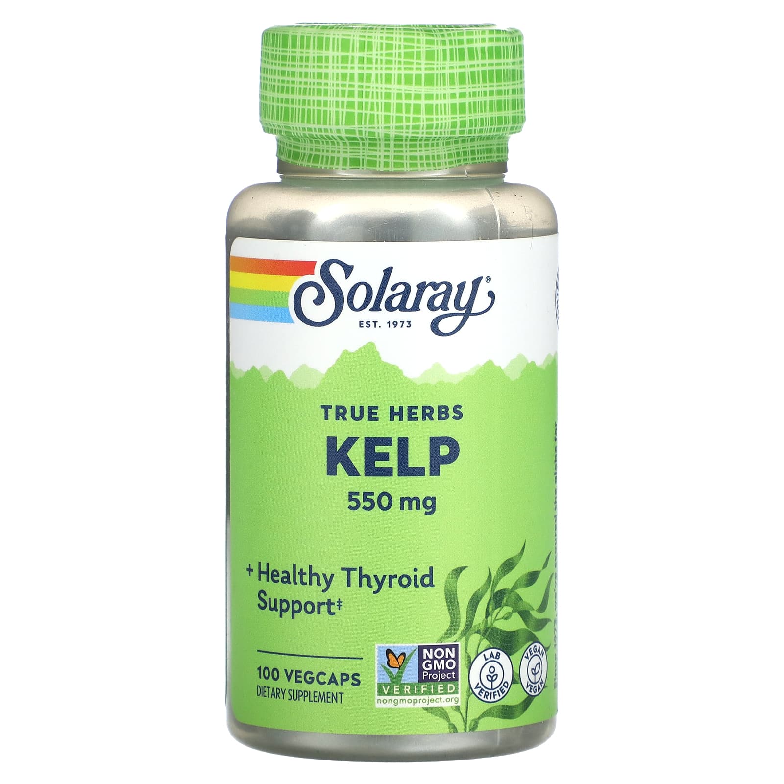 Solaray, True Herbs, Kelp, 100 Vegcaps - Image 1