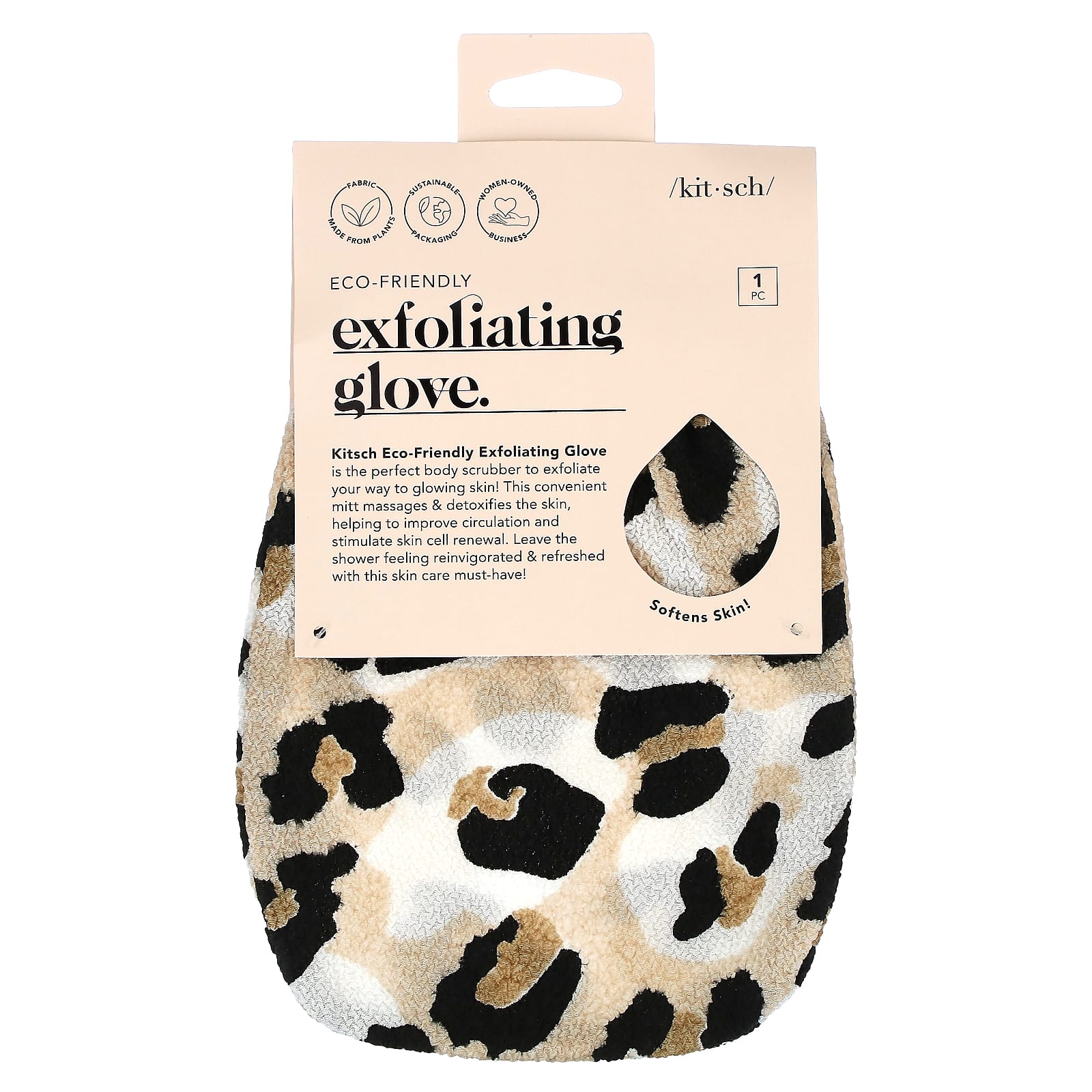 Kitsch, Exfoliating Glove, 1 Glove - Image 2