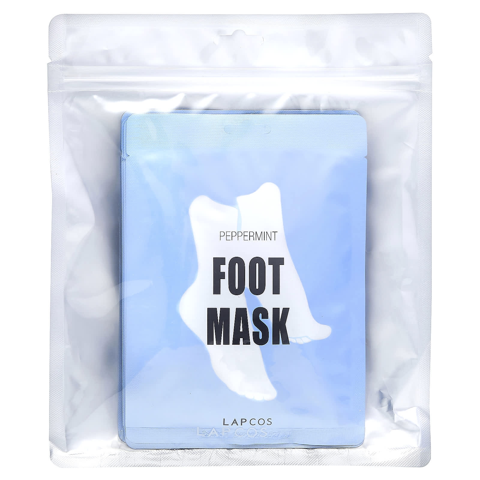 Lapcos, Foot Mask, Peppermint, 5 Pairs, 0.6 fl oz (18 ml) Each - Image 2