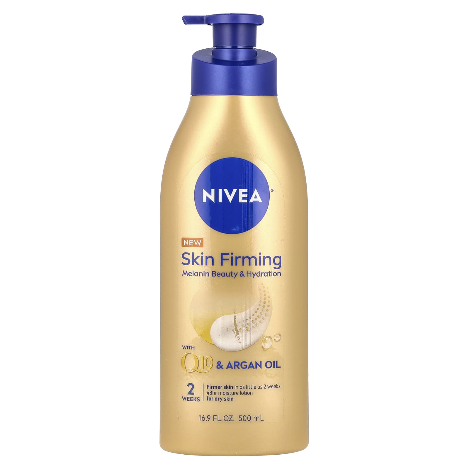 Nivea, Skin Firming Melanin Beauty & Hydration Body Lotion, 16.9 fl oz (500 ml) - Image 1