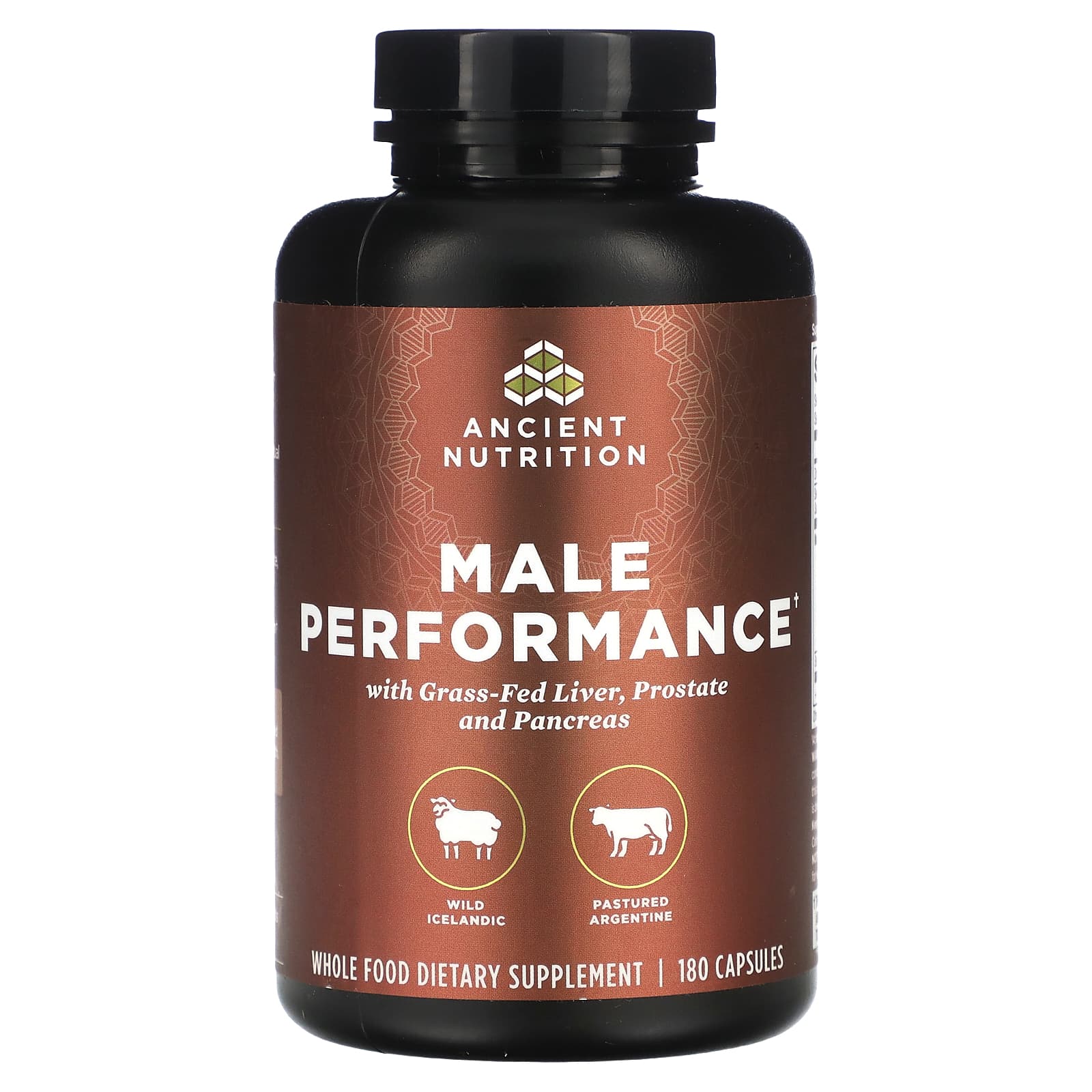 Ancient Nutrition Male Performance Supplement - 180 Capsules - Image 1