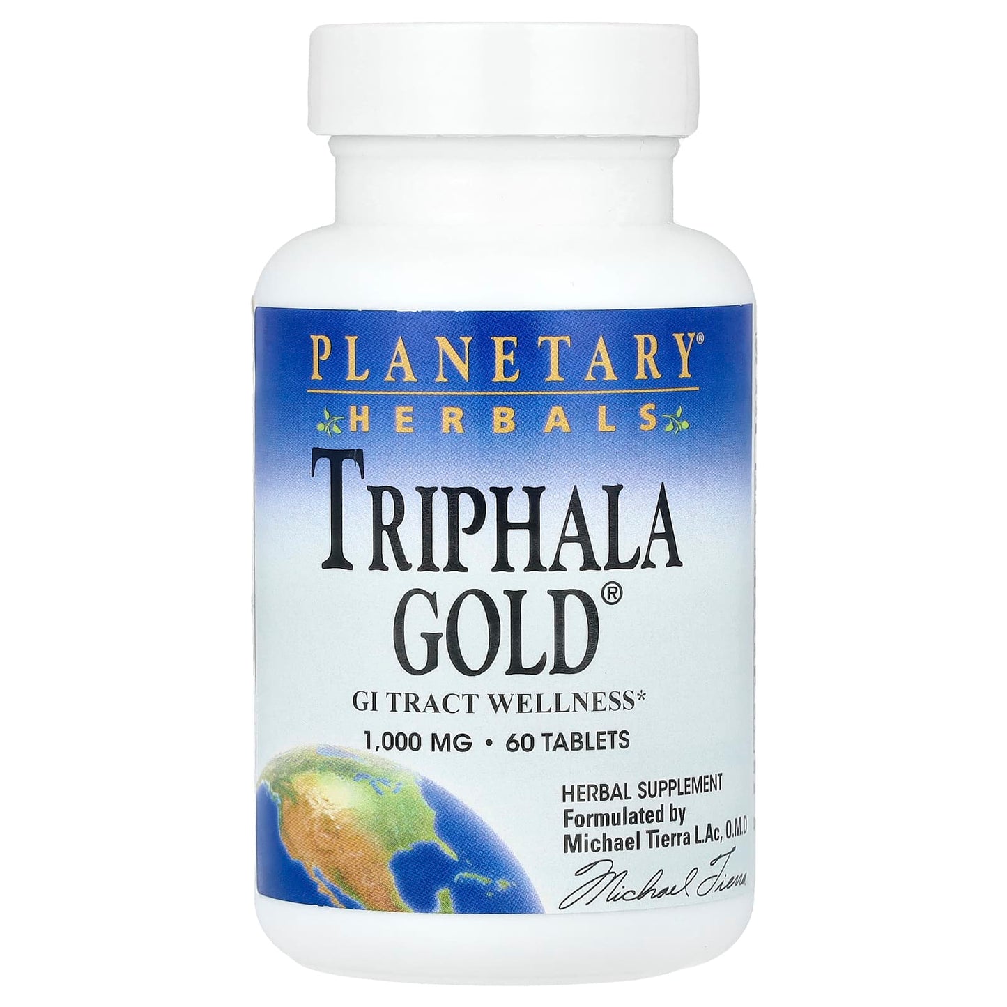 Planetary Herbals, Triphala Gold®, 60 Tablets - Image 1
