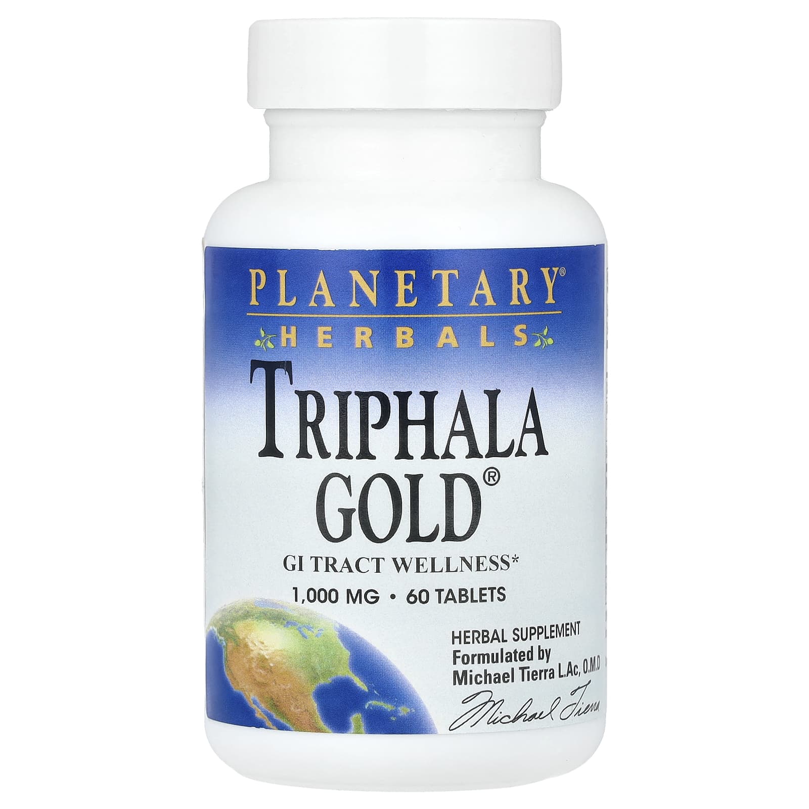 Planetary Herbals, Triphala Gold®, 60 Tablets - Image 1