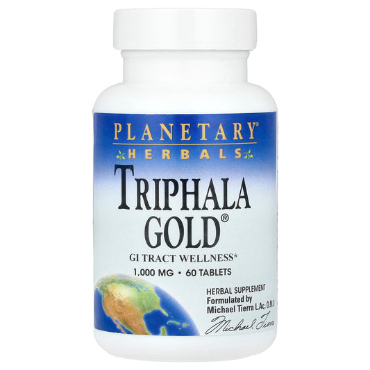Planetary Herbals, Triphala Gold®, 60 Tablets - Image 1