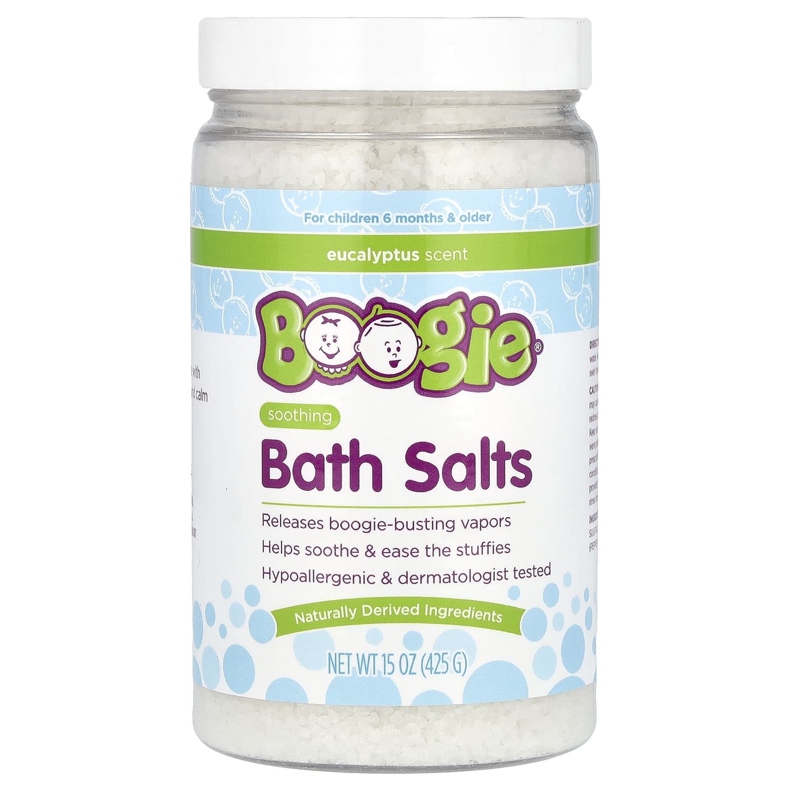 Boogie Wipes Soothing Bath Salts with Eucalyptus for Kids - Image 1