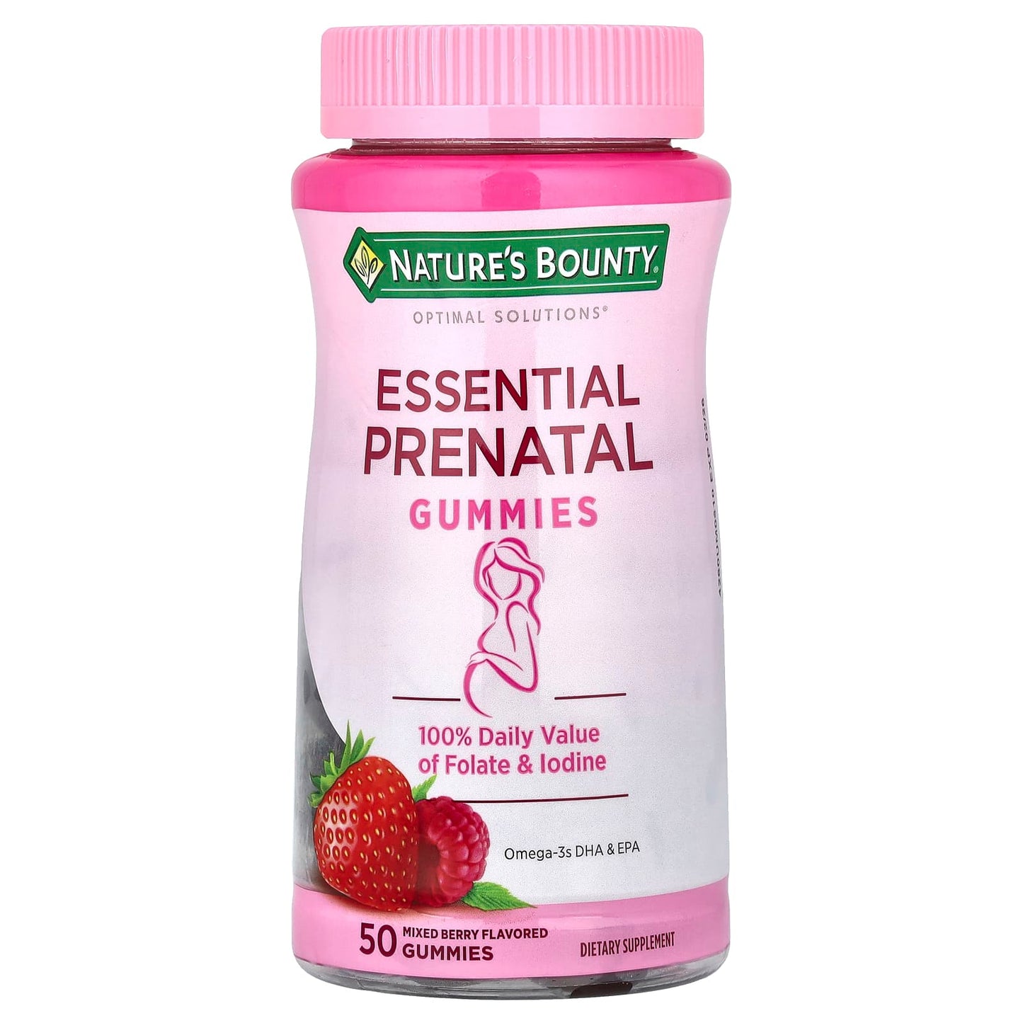 Nature's Bounty, Essential Prenatal Gummies, Mixed Berry, 50 Gummies - Image 1