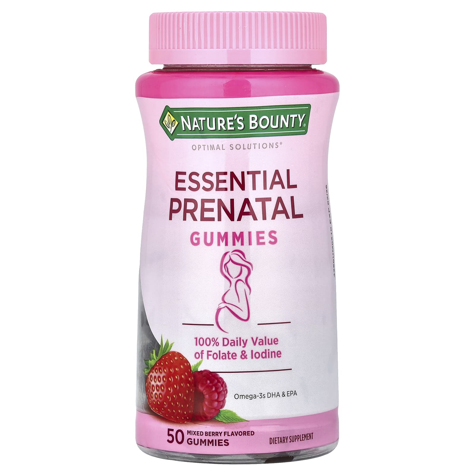 Nature's Bounty, Essential Prenatal Gummies, Mixed Berry, 50 Gummies - Image 1