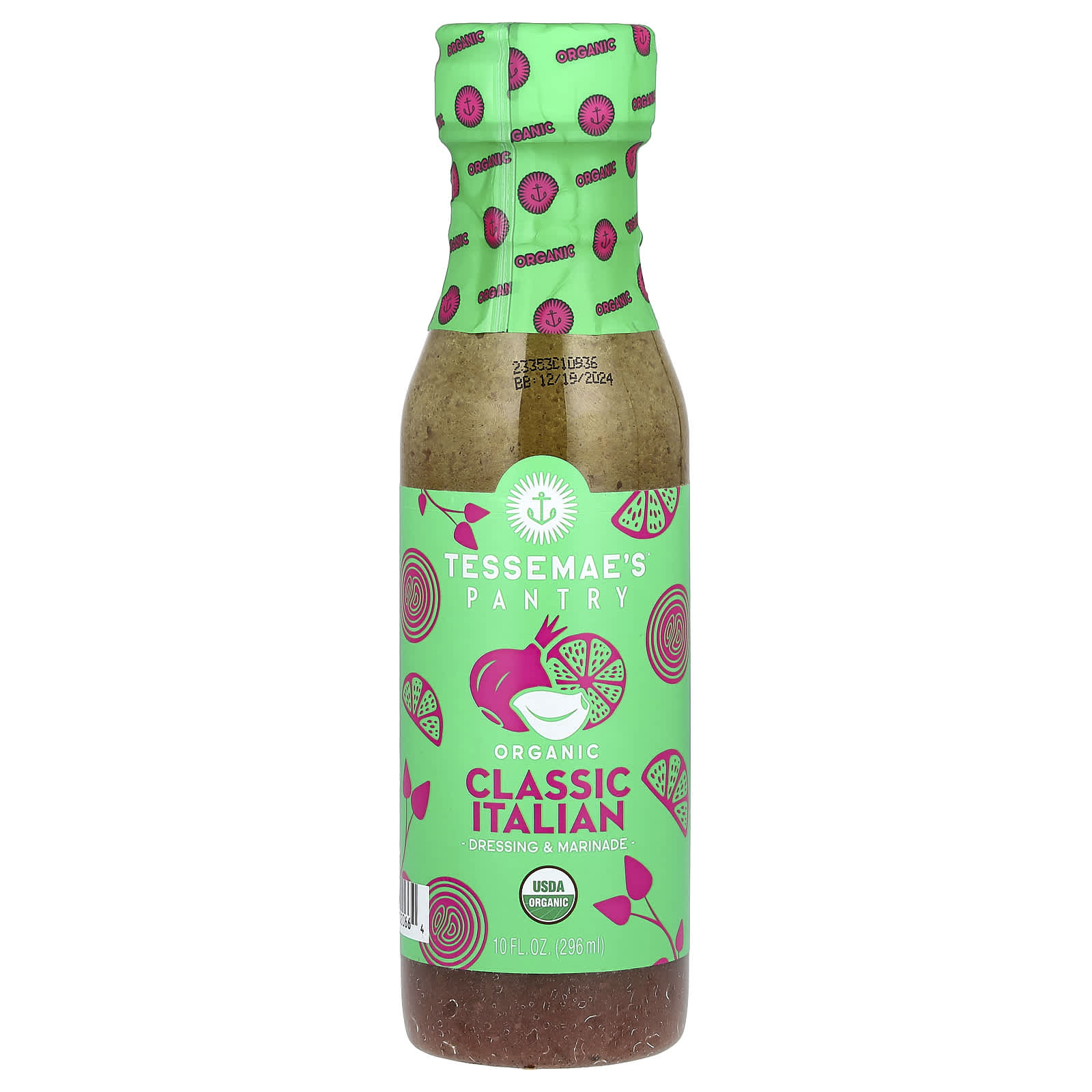 Tessemae's, Pantry, Organic Dressing & Marinade, Classic Italian, 10 fl oz (296 ml) - Image 1