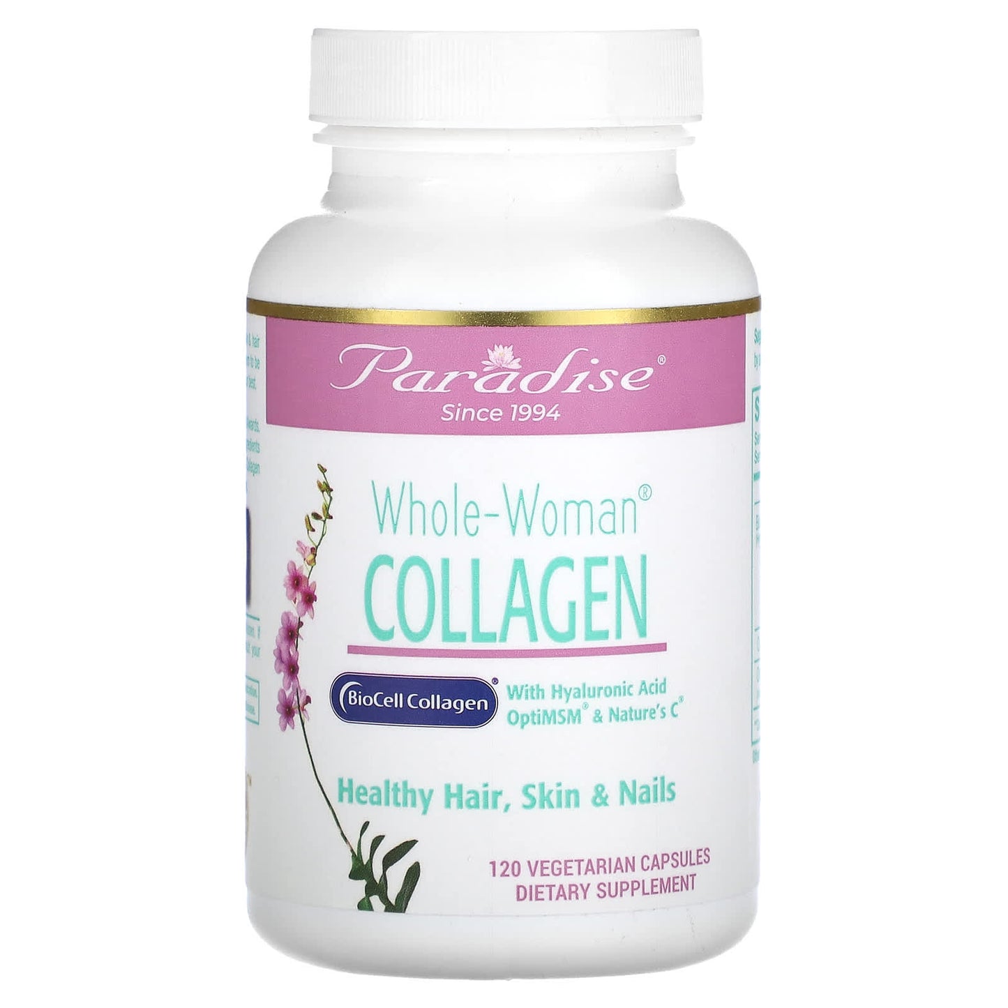 Paradise Herbs, Whole-Woman Collagen, 120 Vegetarian Capsules - Image 1